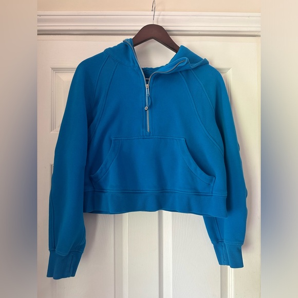 Lululemon Scuba Oversized Half-Zip Hoodie Poolside Blue M/L - Picture 3 of 7